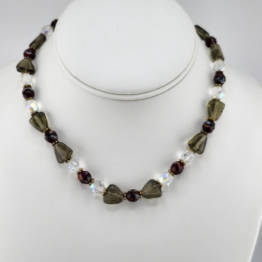Glass Bead Choker Necklace